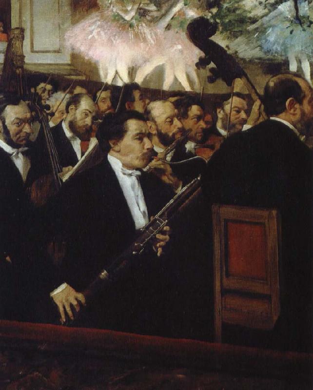 Edgar Degas lorchestre de l opera Sweden oil painting art